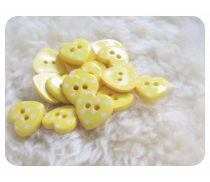 Knöpfe - Herz gepunktete